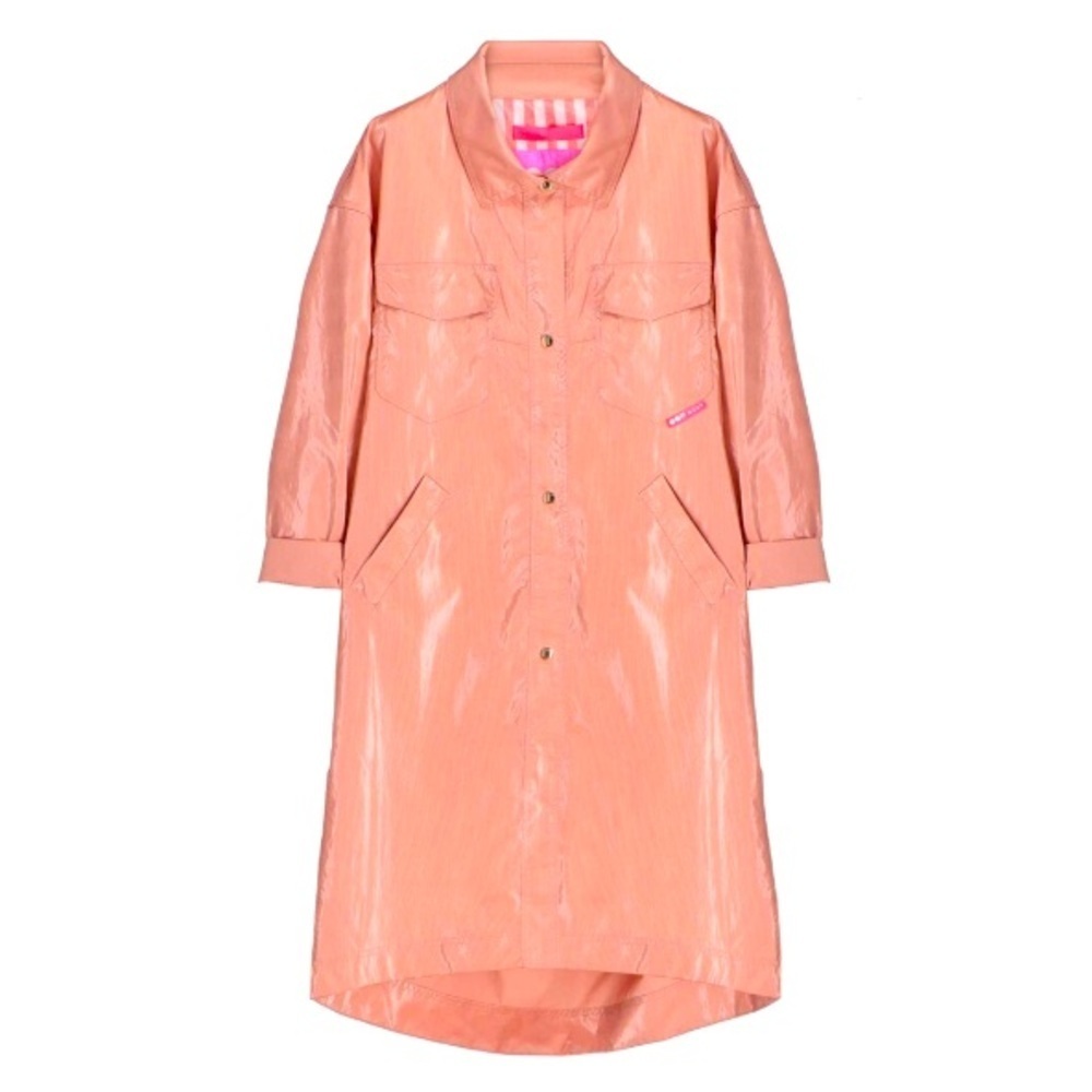 Oofwear Nylon Pink Overcoat Size 4